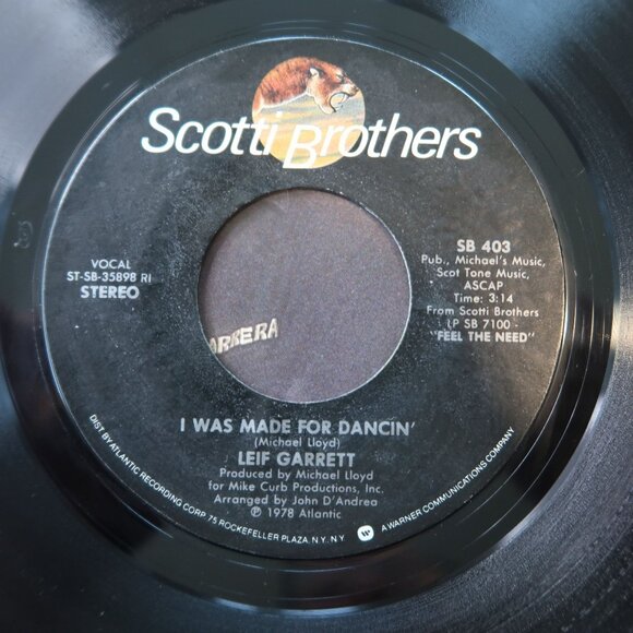Leif Garrett"I Was Made For Dancin'" & "Living Without Your Love" 1978 Scotti Br - Picture 4 of 6
